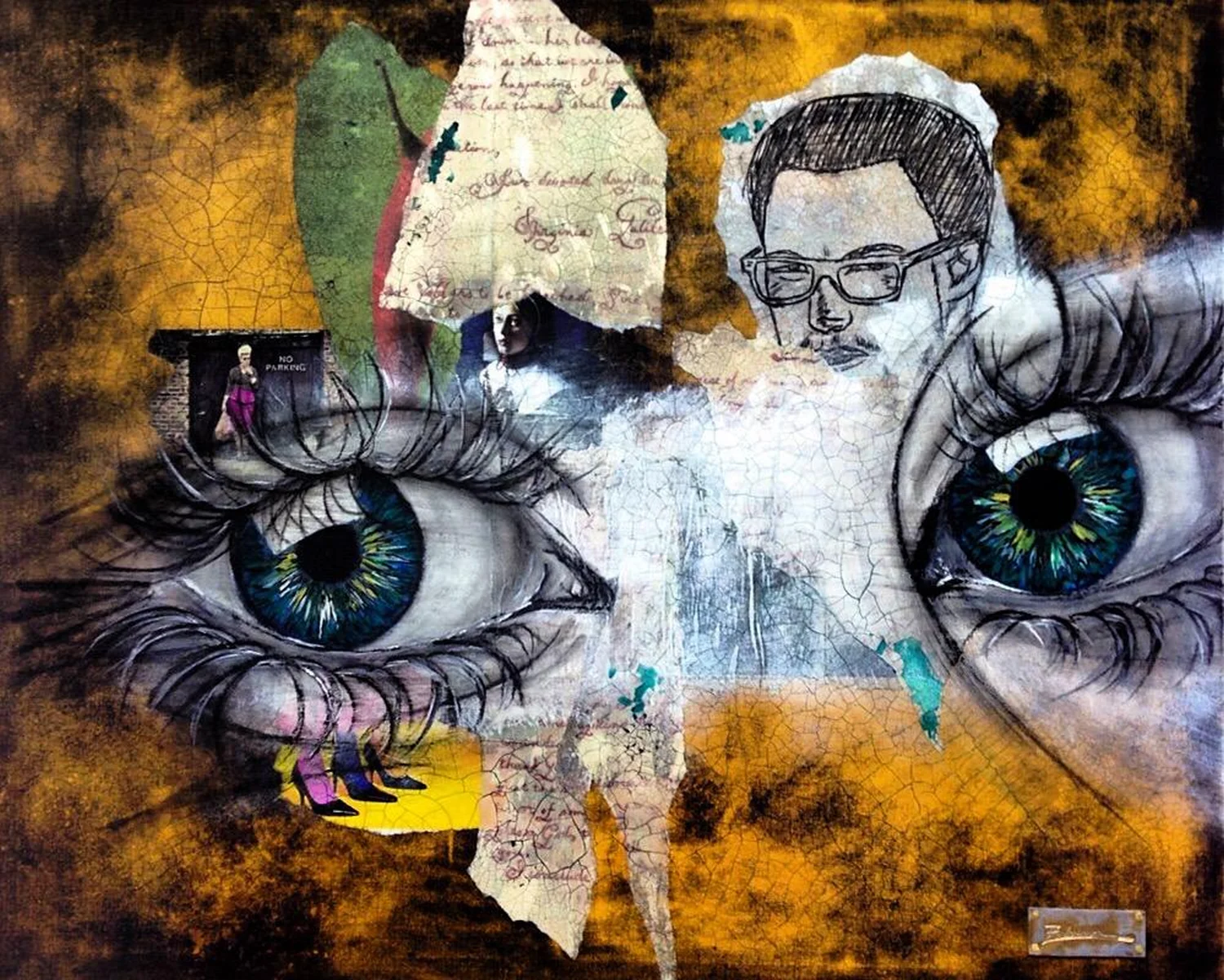 Zwego GmbH - ein Paar große Augen, ein Männergesicht mit Brille und Textfragmente